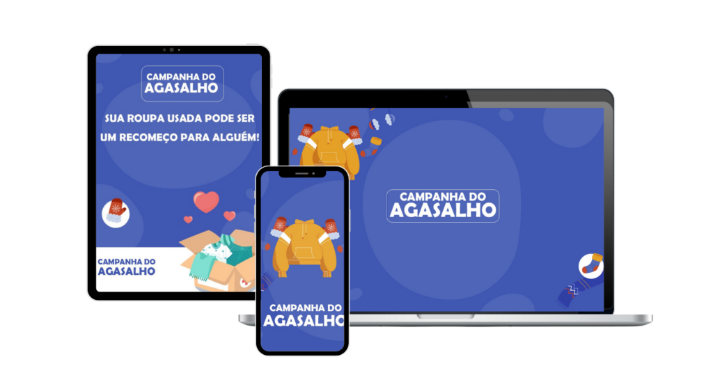 KIT de templates para Comunicação Interna Campanha do Agasalho