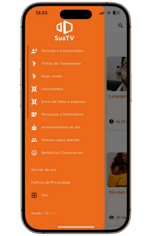 aplicativo de comunicação interna