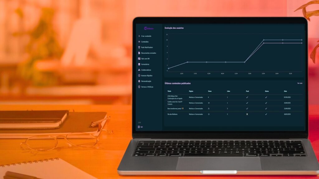 aplicativo de comunicação interna